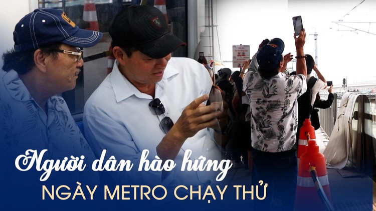 3 anh em U.70 hào hứng trải nghiệm metro Bến Thành - Suối Tiên