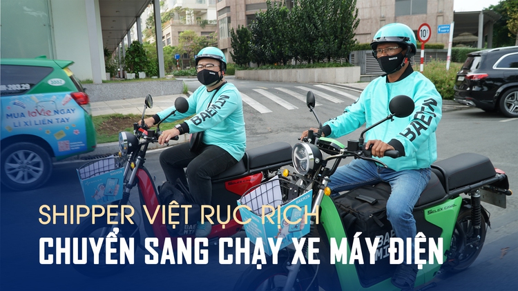 Shipper Việt rục rịch chuyển sang chạy xe máy điện, không lo hết pin giữa đường