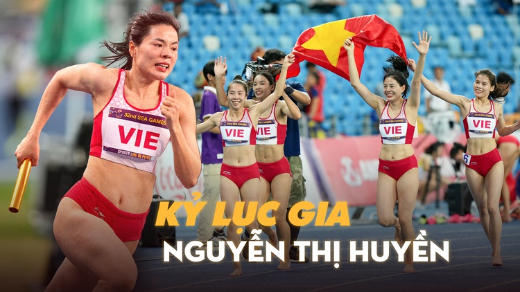Nguyễn Thị Huyền cùng đồng đội lần thứ 5 thống trị đường chạy tiếp sức 400 m SEA Games