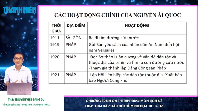 ÔN THI THPT 2023 | Môn Lịch sử | Giải đề minh họa câu 13 - 16