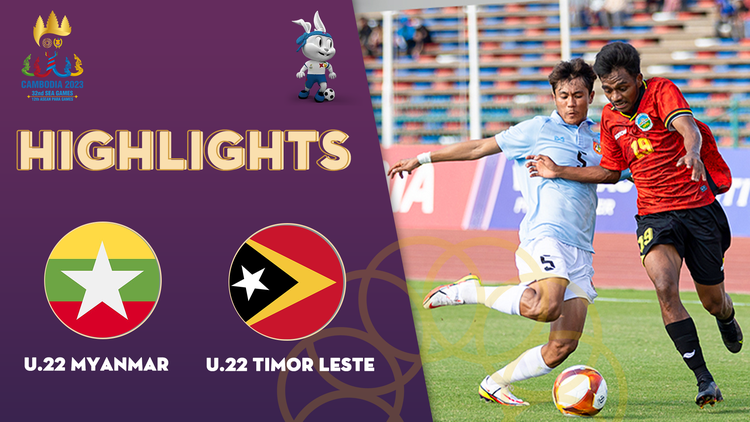 Highlights | U.22 MYANMAR - U.22 TIMOR LESTE: Thất bại của Luis Figo | SEA Games 32