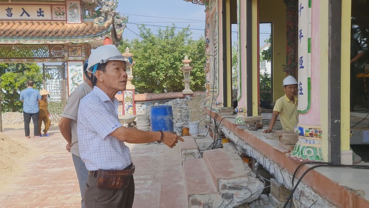 Nhà thờ họ gần 1.500 tấn tại Huế bị nghiêng lún, nhờ ‘thần đèn’ ra tay