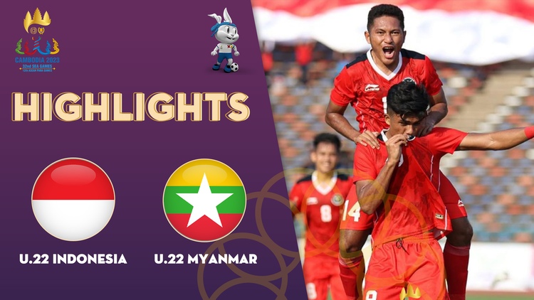 Highlights | U.22 Indonesia - U.22 Myanmar: Đè bẹp đối thủ | SEA Games 32