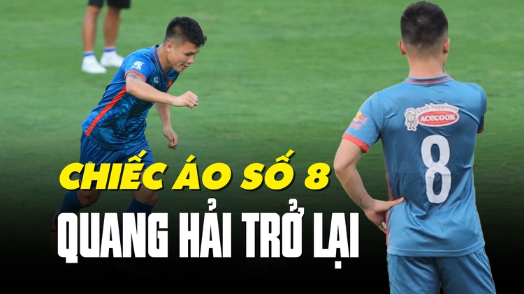 Quang Hải nhanh chóng bắt nhịp trong ngày trở lại với chiếc áo số 8