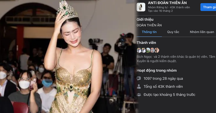 Lý do khiến Hoa hậu Đoàn Thiên Ân bị lập nhóm anti