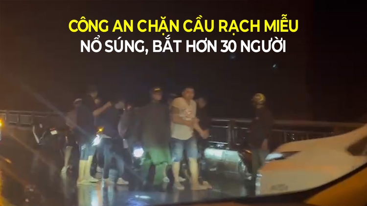Cận cảnh chặn cầu Rạch Miễu, bắt hơn 30 người mang súng và áo chống đạn