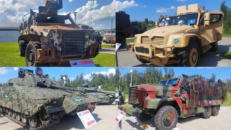Nga đem chiến lợi phẩm vũ khí phương Tây thu được ở Ukraine ra trưng bày