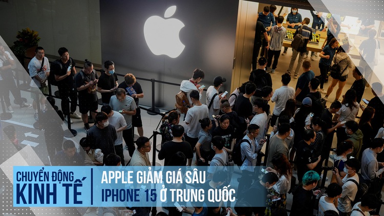 Apple bất ngờ giảm giá sâu iPhone 15 ở Trung Quốc