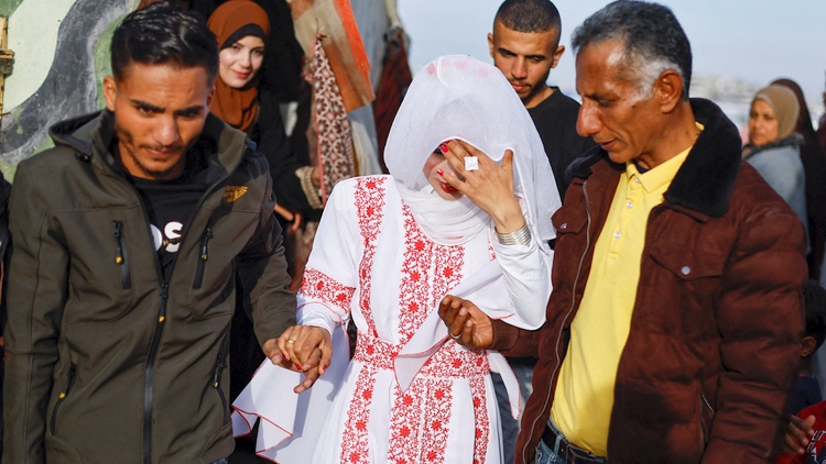 Đám cưới tại trại tị nạn Gaza: Hạnh phúc không trọn vẹn