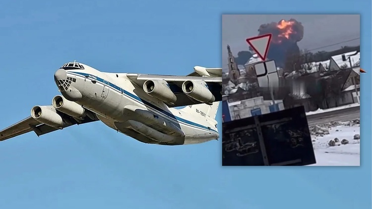 Máy bay Il-76 Nga rơi, nổ tung khi đang chở tù binh Ukraine?
