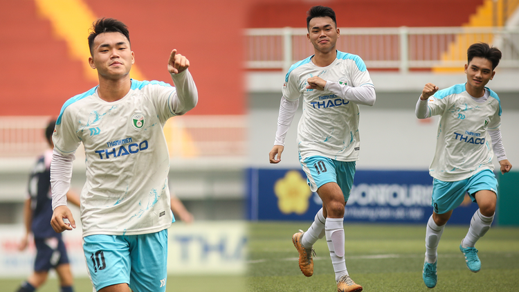 Những bàn thắng ấn tượng của 'vua phá lưới' Nguyễn Minh Nhật ở vòng loại TNSV Thaco Cup 2024