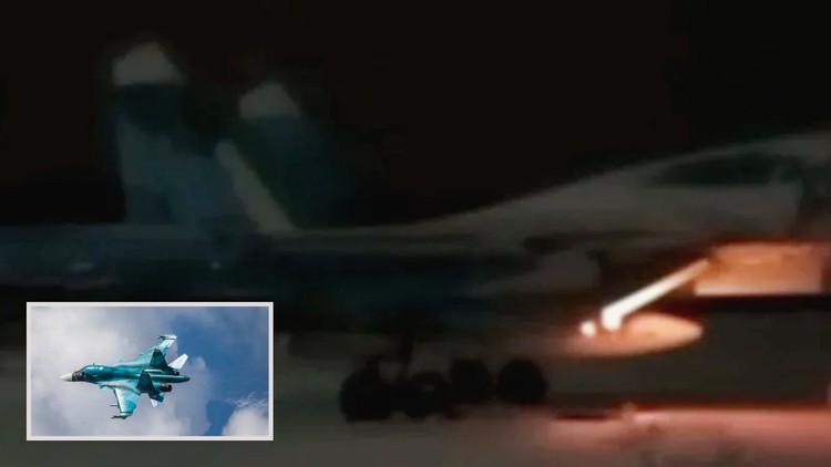 Tình báo Ukraine đăng video 'đốt máy bay Su-34 trên đất Nga'