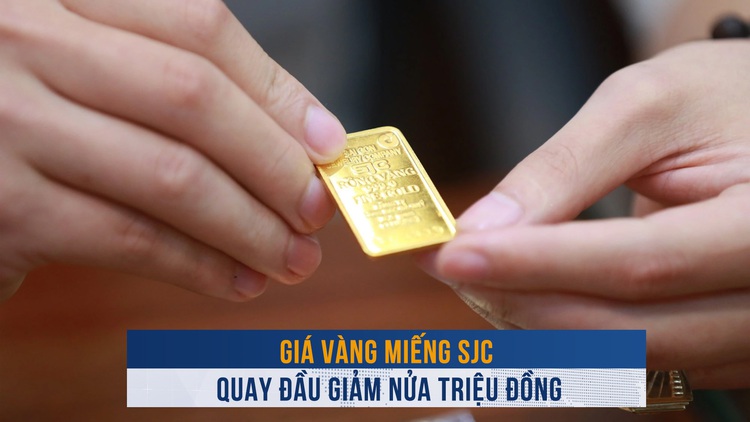 Biến động vàng ngày 10.10: Giá vàng miếng SJC quay đầu giảm nửa triệu đồng