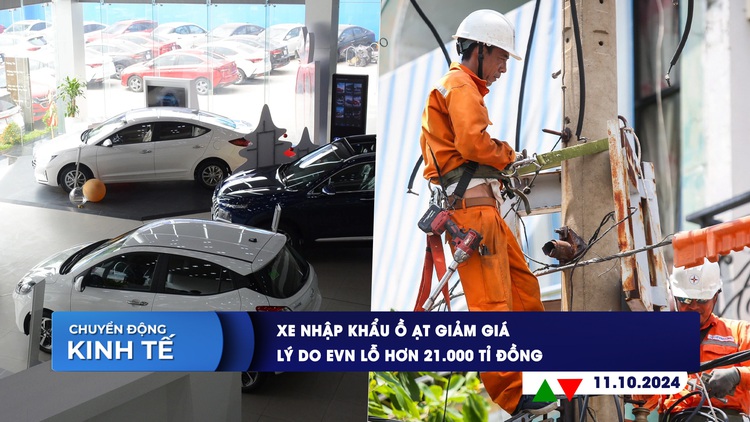 CHUYỂN ĐỘNG KINH TẾ ngày 11.10: Xe nhập khẩu ồ ạt giảm giá | Lý do EVN lỗ hơn 21.000 tỉ đồng