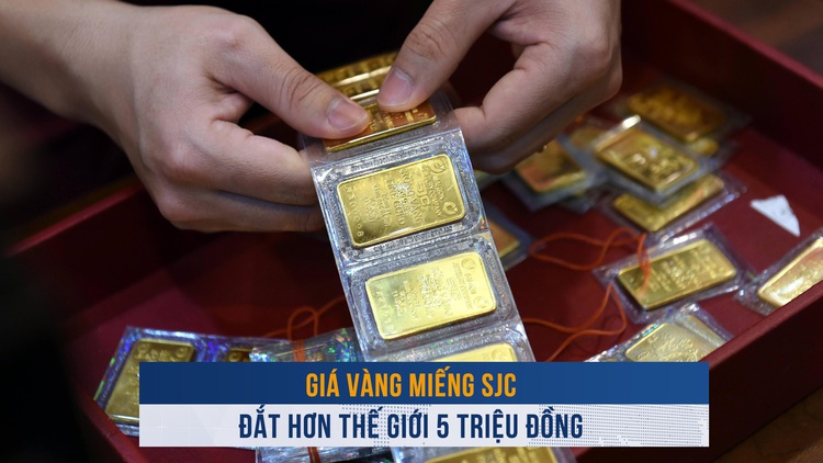 Biến động vàng ngày 11.10: Giá vàng miếng SJC đắt hơn thế giới 5 triệu đồng