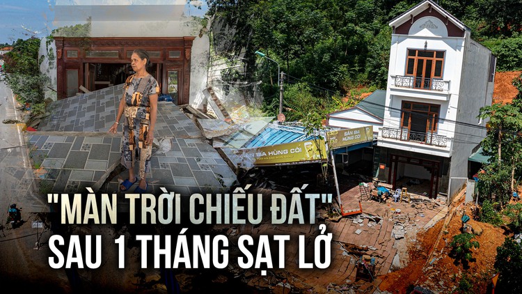 'Màn trời chiếu đất', không dám về nhà sau sạt lở ở Lào Cai