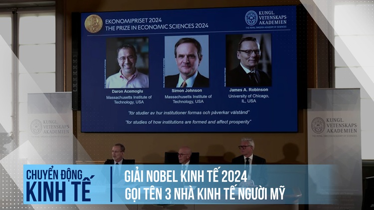 Giải Nobel Kinh tế 2024 gọi tên 3 nhà kinh tế người Mỹ