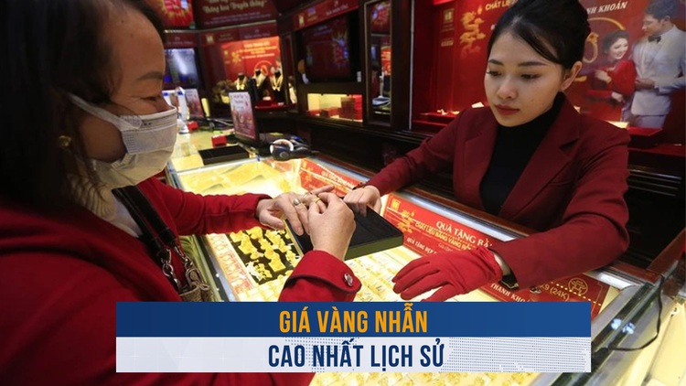 Biến động vàng ngày 17.10: Giá vàng nhẫn cao nhất lịch sử