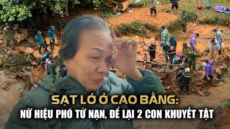 Nữ hiệu phó tử nạn do sạt lở, để lại 2 con khuyết tật