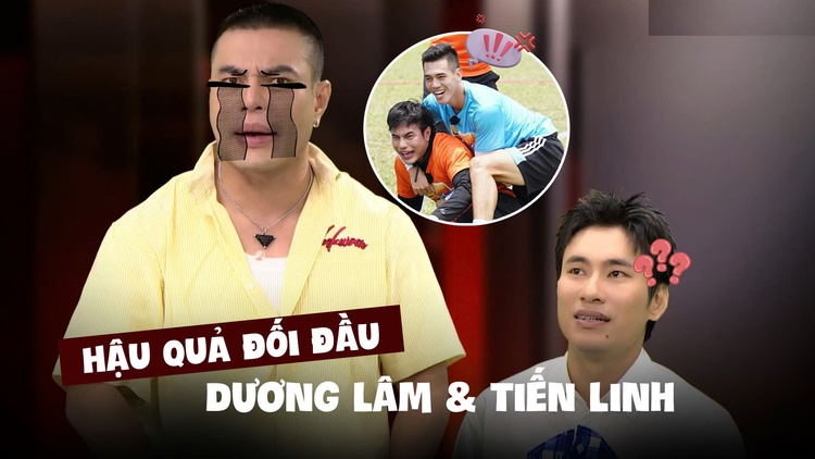 Hậu quả của Lê Dương Bảo Lâm khi đối đầu với cầu thủ Tiến Linh