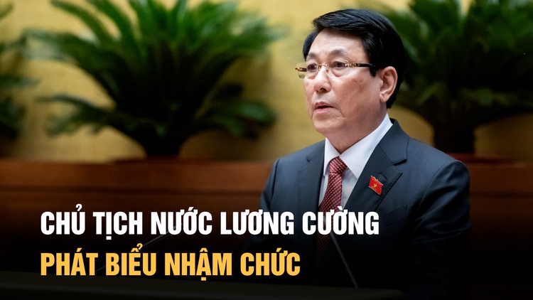 Chủ tịch nước Lương Cường phát biểu nhậm chức