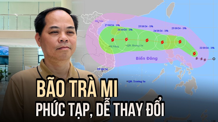 Bão Trà Mi (bão số 6) phức tạp, có thể mạnh thêm khi vào Biển Đông