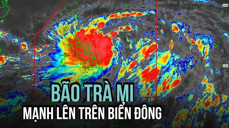 Bão Trà Mi (bão số 6) sắp vào Biển Đông, còn mạnh lên