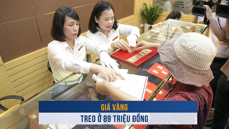 Biến động vàng ngày 25.10: Giá vàng treo ở 89 triệu đồng