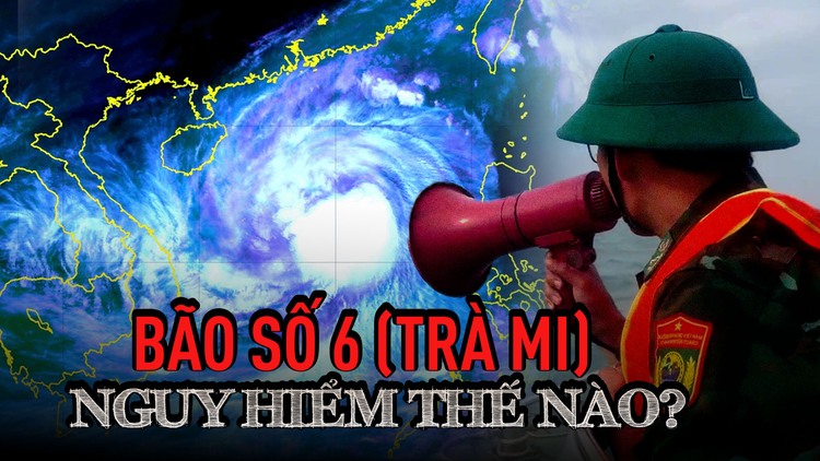 Cập nhật bão số 6 (Trà Mi): Miền Trung đối diện nguy cơ ngập lụt, sạt lở bờ biển