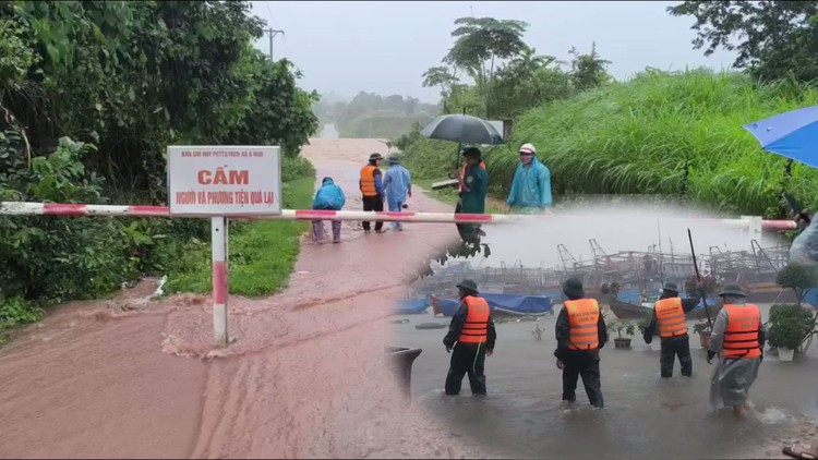 Cập nhật bão số 6 (Trà Mi): Nhiều nơi ở Quảng Trị mất điện, chia cắt giao thông