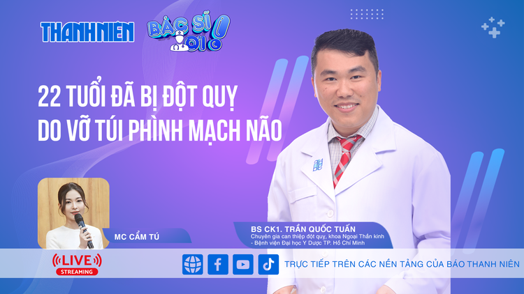 22 tuổi đã bị đột quỵ do vỡ túi phình mạch máu não