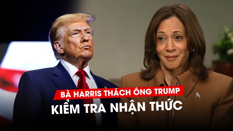 Bầu cử Mỹ: Bà Harris thách ông Trump kiểm tra nhận thức