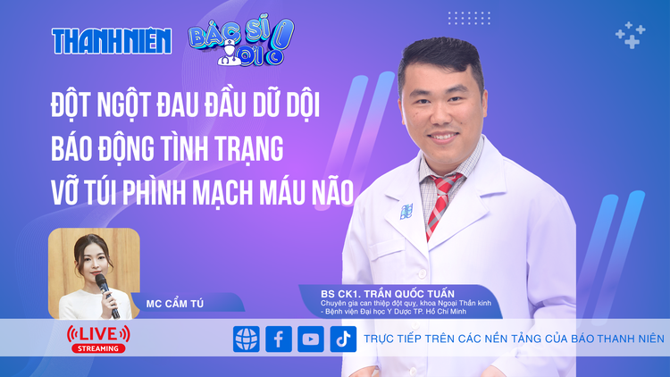 Đột ngột đau đầu dữ dội, báo động vỡ túi phình mạch máu não