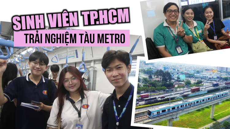 Metro số 1 vận hành thử, sinh viên TP.HCM háo hức đi trải nghiệm