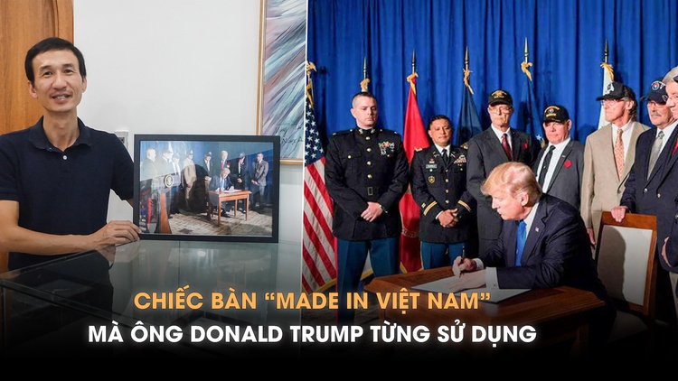 Thợ mộc Đà Nẵng và kỷ niệm đội mưa đi cưa gỗ đóng bàn cho ông Donald Trump