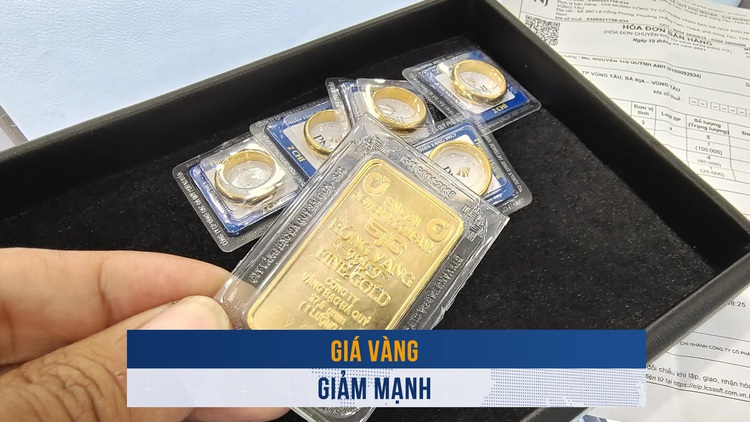 Biến động vàng ngày 26.11: Giá vàng giảm mạnh