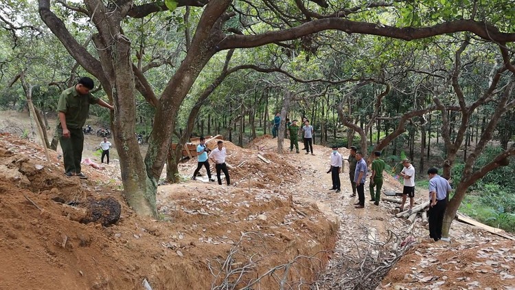 Công an vào cuộc vụ đào đường hầm sâu để tìm vàng ở Bình Phước