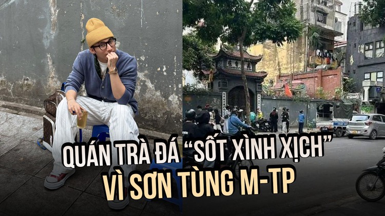 Xôn xao quán trà đá Sơn Tùng M-TP ngồi uống nước bị dẹp