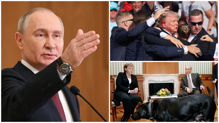 Tổng thống Putin lo ông Trump ‘không an toàn’, xin lỗi bà Merkel về sự cố chó cưng