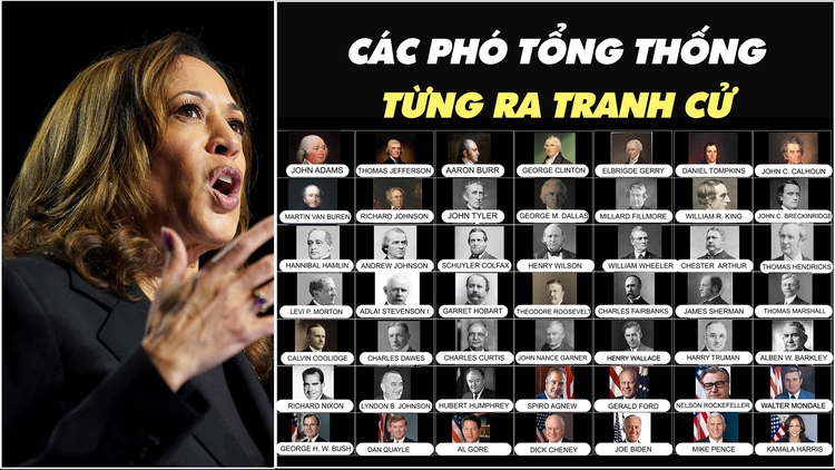 Bầu cử Mỹ: Các phó tổng thống Mỹ từng tranh cử, thành bại ra sao?