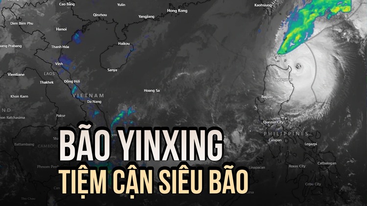 Bão Yinxing tăng cấp, tiệm cận mức siêu bão