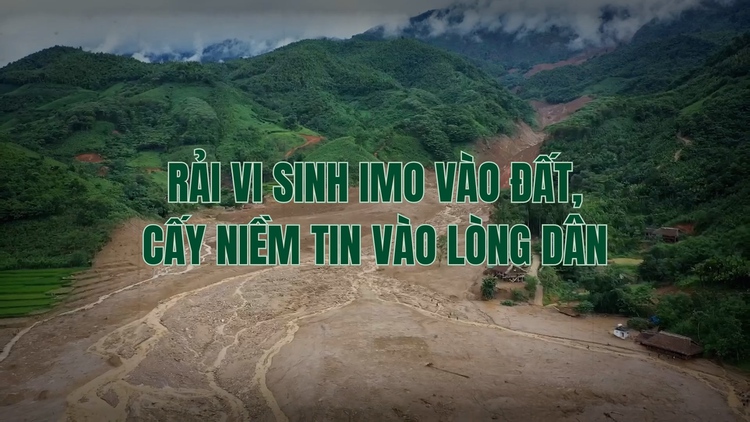 Rải vi sinh IMO vào đất, cấy niềm tin vào lòng dân