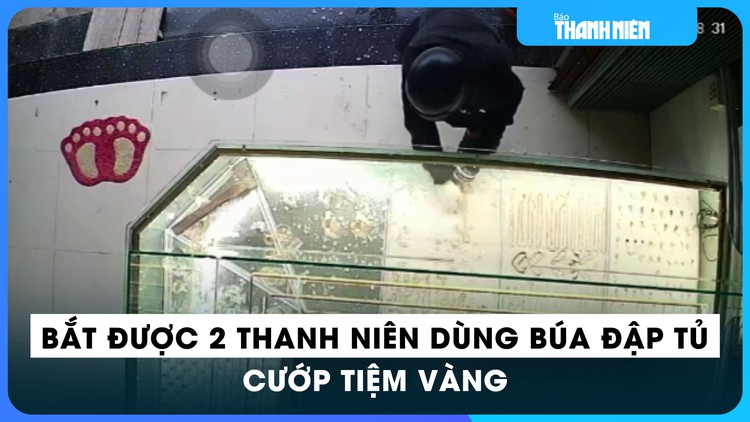 Tiền Giang: Bắt được 2 thanh niên dùng búa cướp tiệm vàng