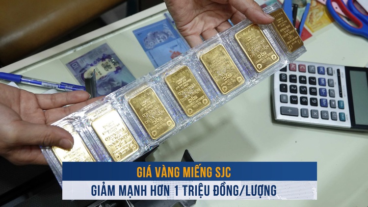 Biến động vàng ngày 16.12: Giá vàng miếng SJC giảm mạnh hơn 1 triệu đồng/lượng