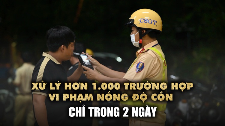 CSGT TP.HCM xử lý hơn 1.000 tài xế vi phạm nồng độ cồn trong 2 ngày