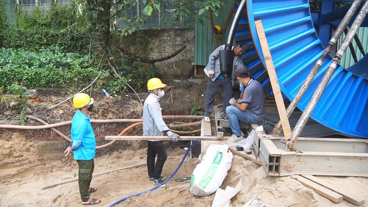 Hoàn thành di dời cáp ngầm cao thế 110kV tại ga Tao Đàn tuyến metro số 2