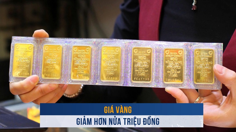 Biến động vàng ngày 20.12: Giá vàng giảm hơn nửa triệu đồng sau một đêm