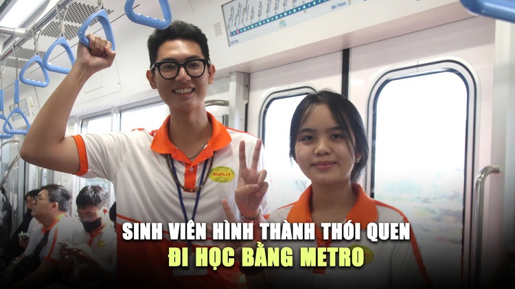 Tàu sắp chính thức lăn bánh, sinh viên hình thành thói quen đi học bằng metro