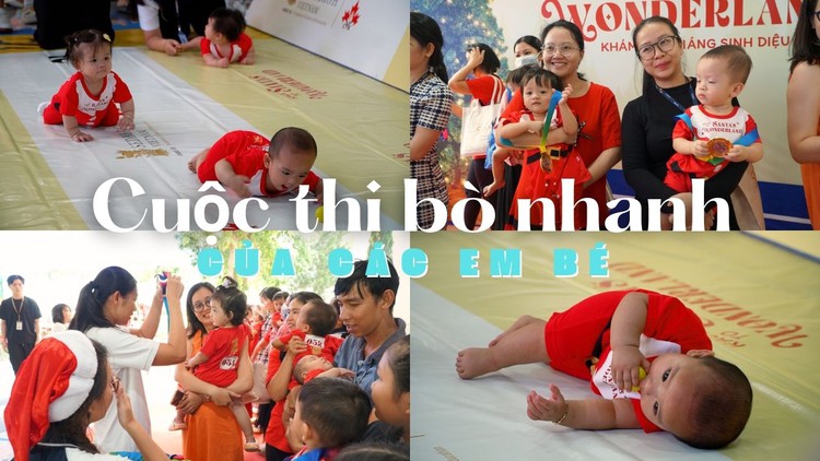 Siêu đáng yêu cuộc thi bò nhanh của các em bé 8 tháng tuổi: Ánh Viên trao huy chương!