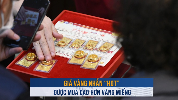 Biến động vàng ngày 26.12: Giá vàng nhẫn 'hot', được mua cao hơn vàng miếng